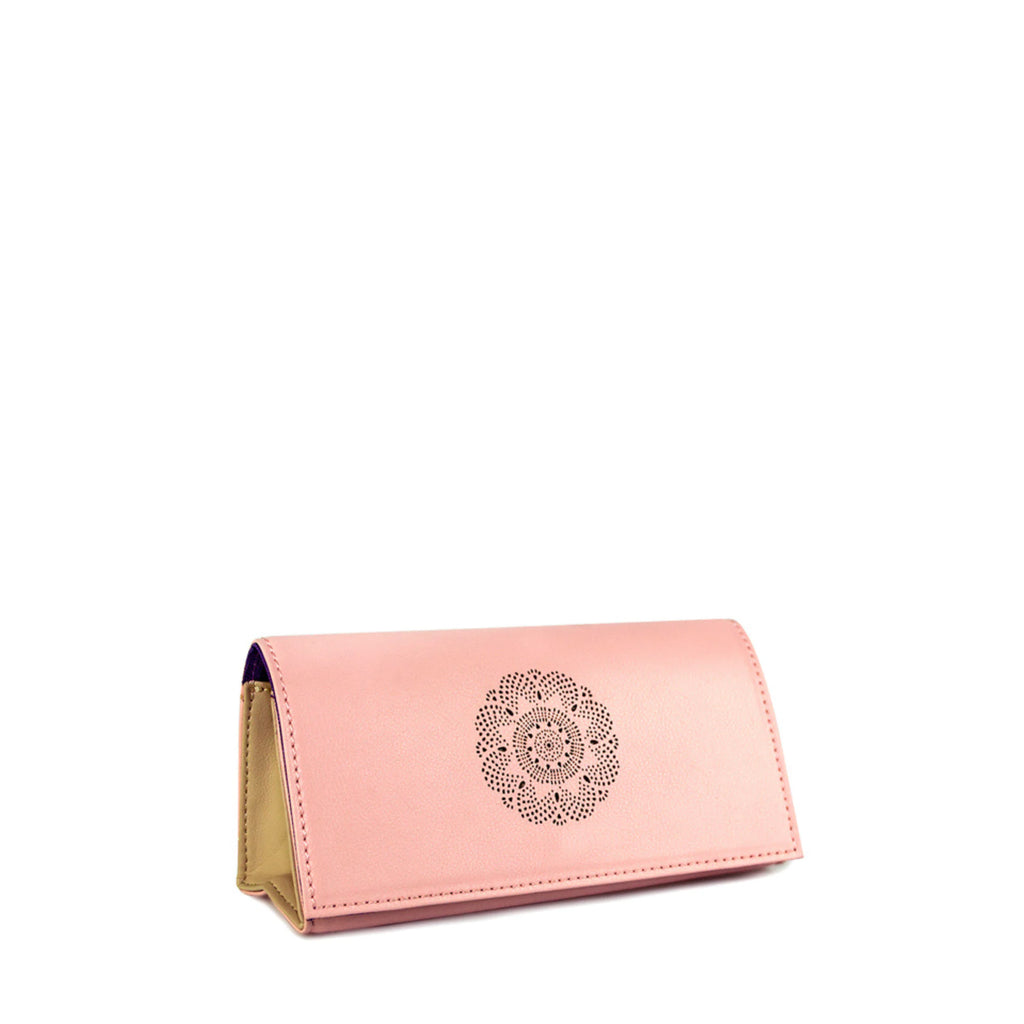 Looking Good Leather Sunglasses Case -Rose